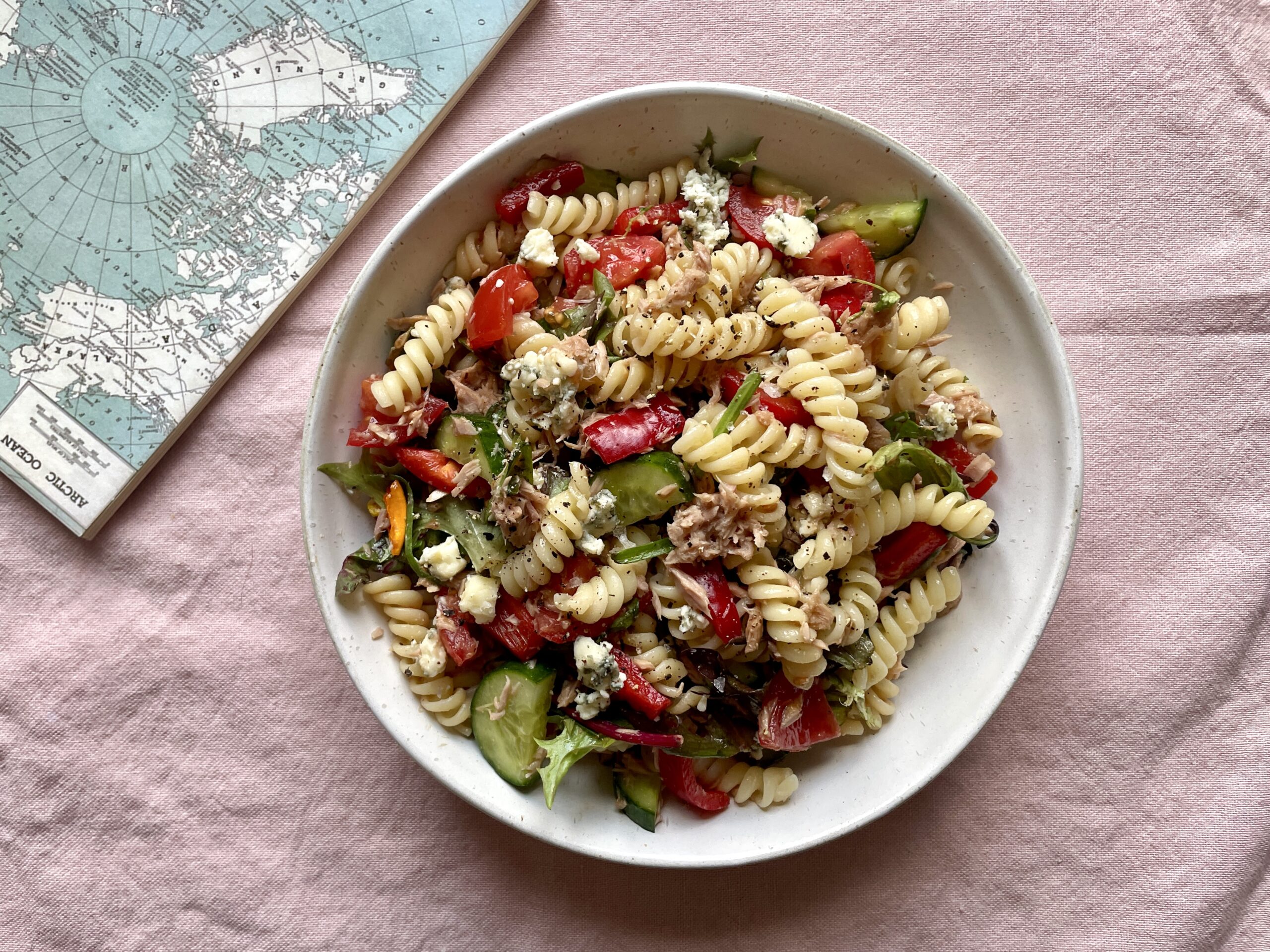 Light & Colorful Tuna Pasta Salad – High Protein