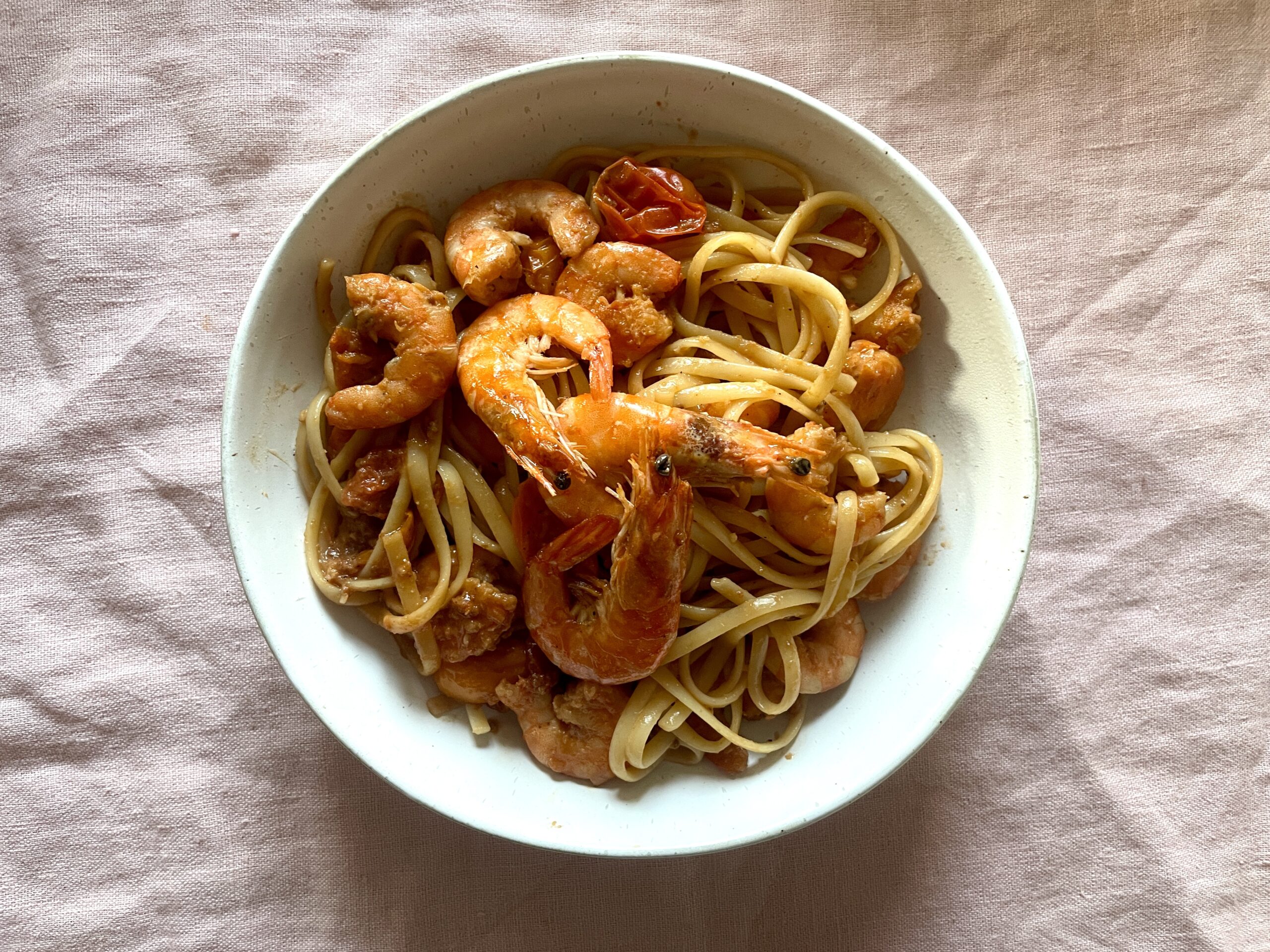 Incredibly Flavorful Shrimp Tomato Pasta – High Protein & Easy